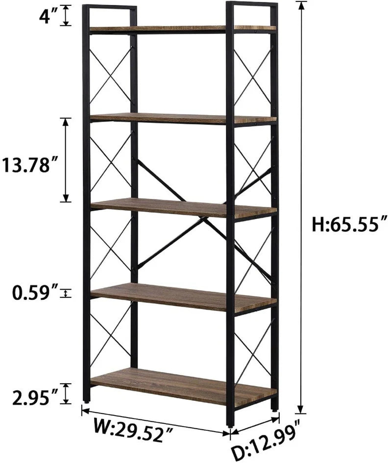 Elegant Living Room Bookcase Organizer Rack - Stylish Backdrop Storage and Decor"