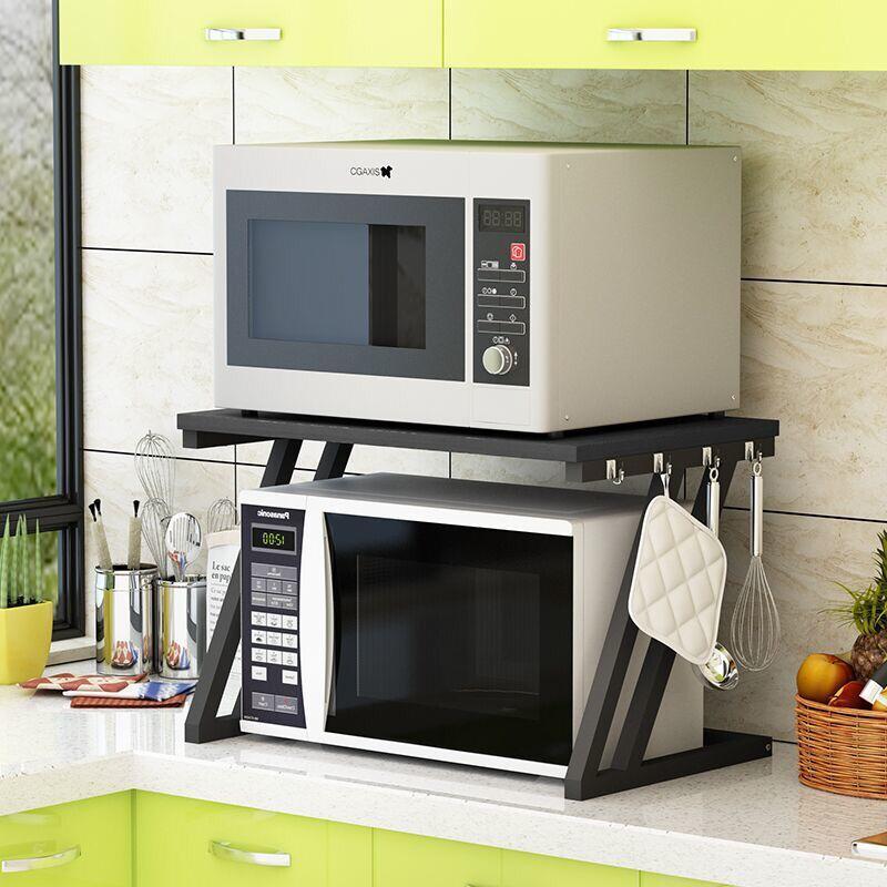 Multifunctional Microwave Shelf | Space-Saving Countertop Storage Rack | Kitchen Organizer with Extra Top Shelf