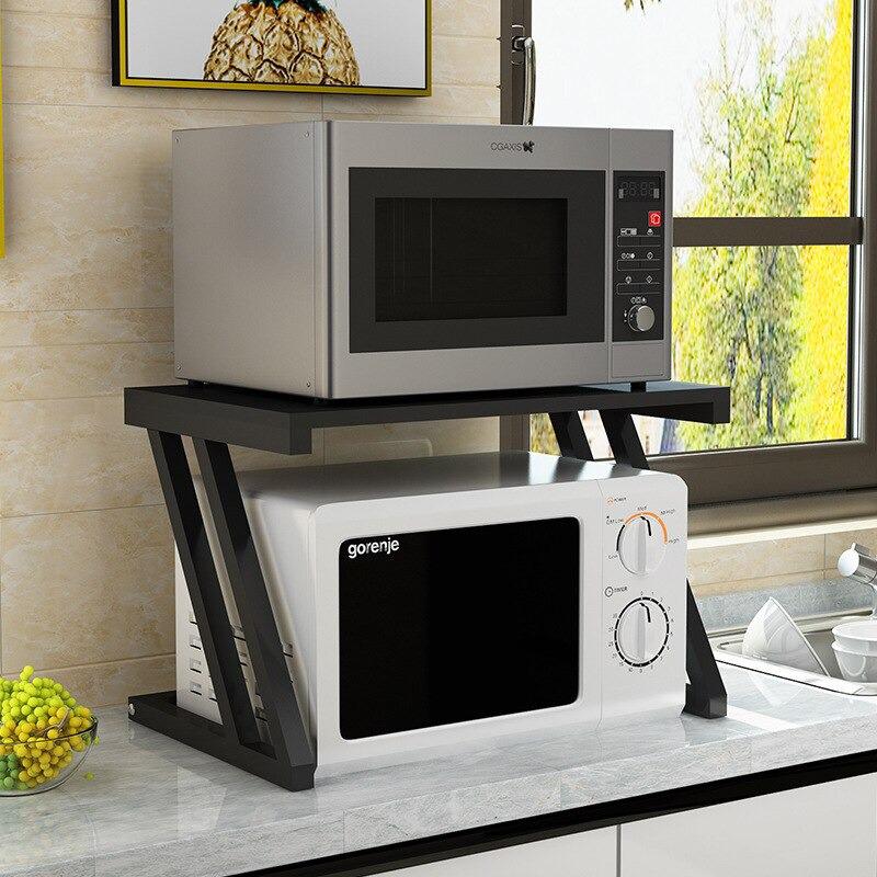Multifunctional Microwave Shelf | Space-Saving Countertop Storage Rack | Kitchen Organizer with Extra Top Shelf